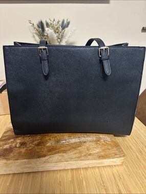 Structured Black Tote Bag